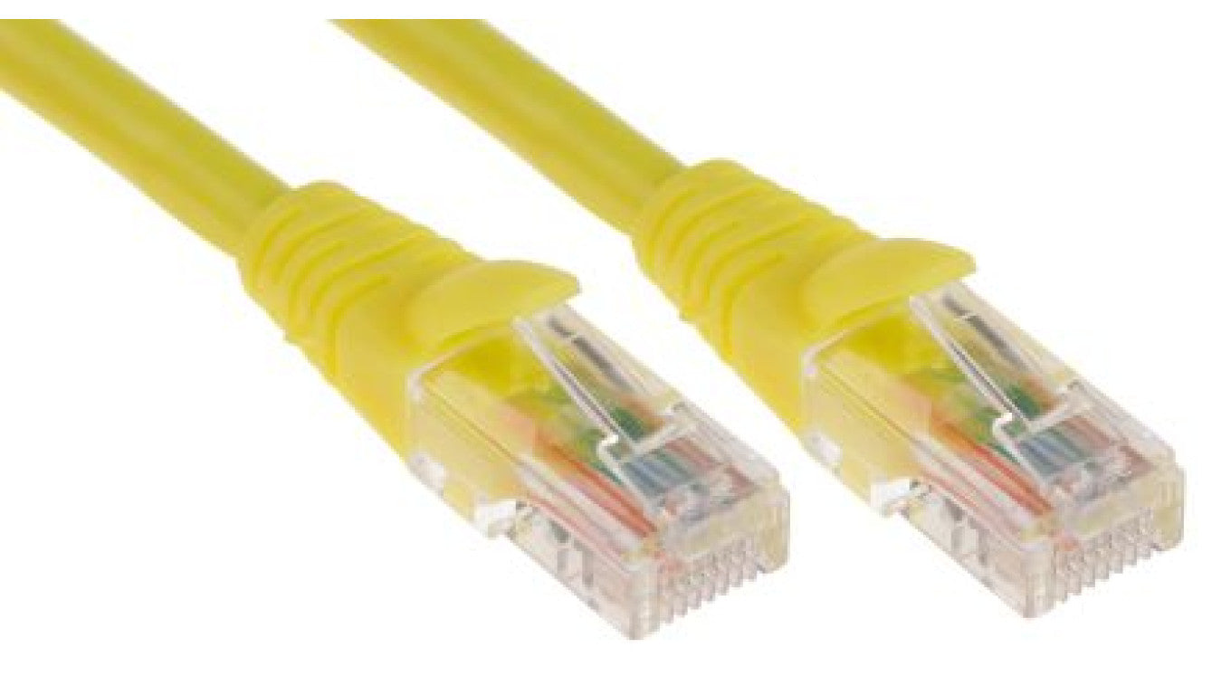 Kabel kat. 5e U/UTP Żółty 2m