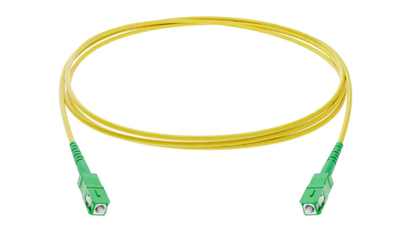 Patch cord światłowodowy SC/APC,z obu stron 10m żółty Gold G-SCA-SCA-S-010.0-SX-D-18-Y