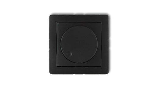 DECO Ściemniacz elektroniczny przyciskowo-obrotowy do lamp LED czarny mat 12DRO-2