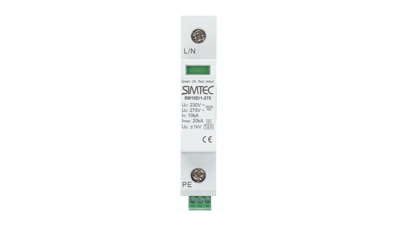 Ogranicznik przepięć Typ T3 1P 10kA SM10D/1P SIMTEC 85301000