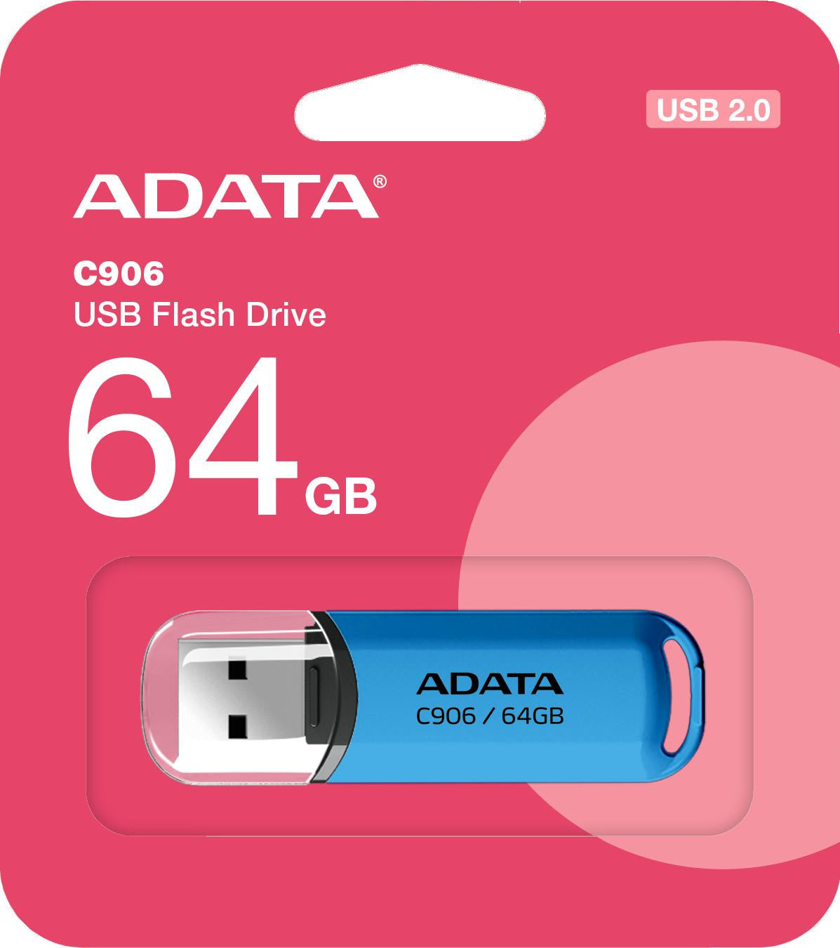 Adata Pendrive C906 64GB USB2.0 niebieski