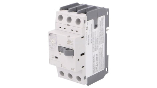 Wyłącznik silnikowy, 3kW, 220÷690VAC, na szynę DIN, Szczeloność: IP20 MMS-32S 8A