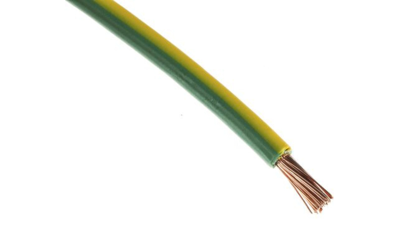 Kabel trzynormowy PCW, dł. 100m 6 mm², 53 A, 1 kV, Maks. +105C Zielony/Żółty Zgodność z trzema normami, RS PRO