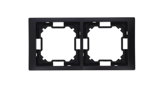 Simon Basic Ramka 2-krotna Neos IP20 czarny mat BMRC2/49