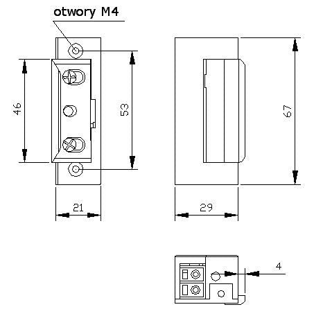 ZACZEP ELEKTRA R4 Z PAM. Z BLOK. SYMETR. 24V; 7544