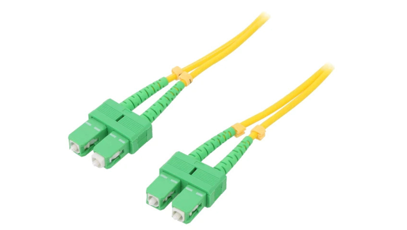 Patch cord światłowodowy SC/APC,z obu stron 5m LSZH żółty 54009