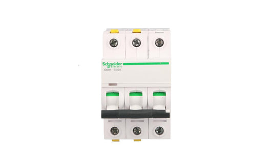 Wyłącznik nadprądowy 3P C 50A 10kA AC iC60H-C50-3 Acti9 A9F07350