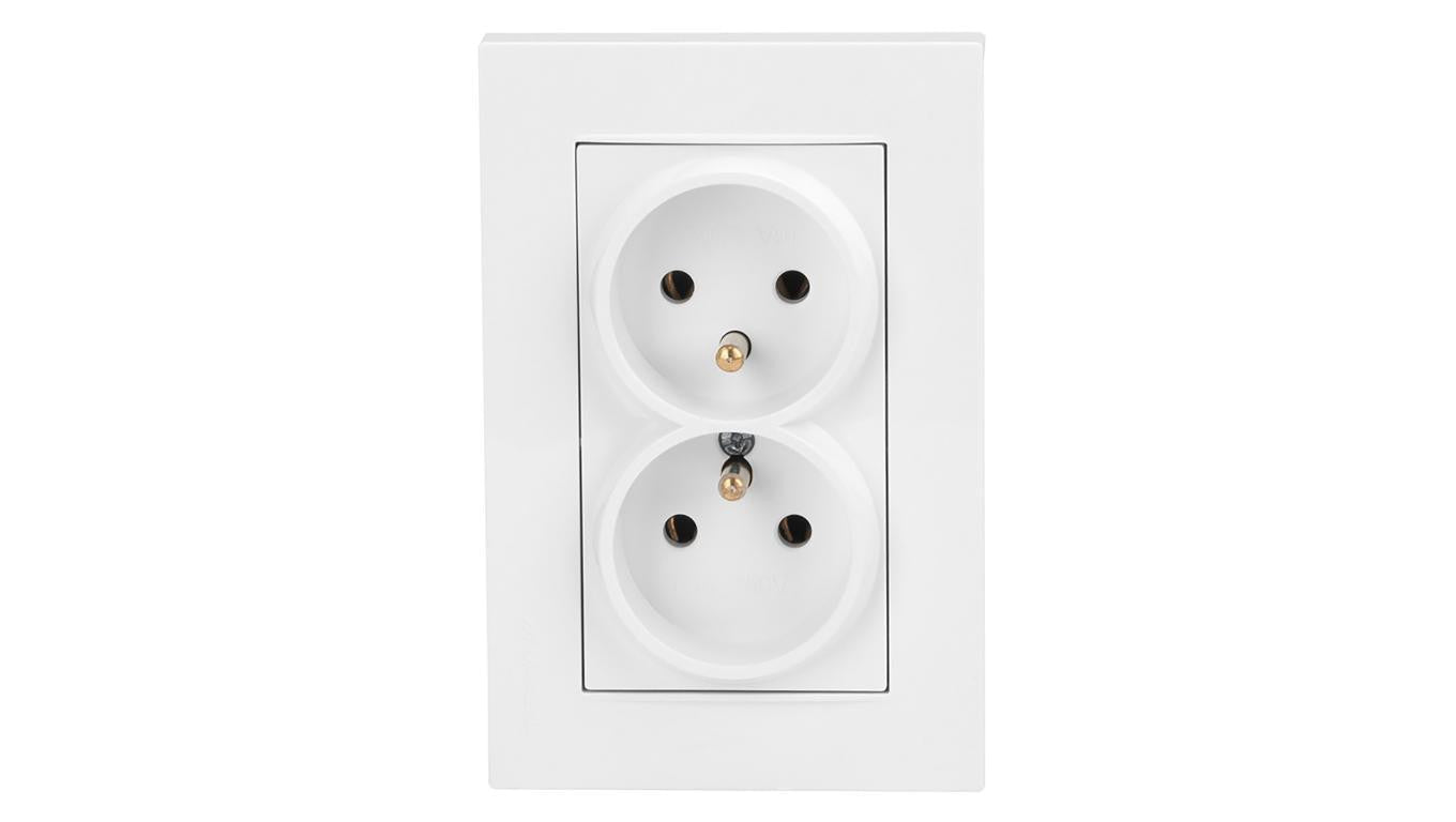 Gniazdo elektryczne podwójne z ramką RITA 4/M/22202150201