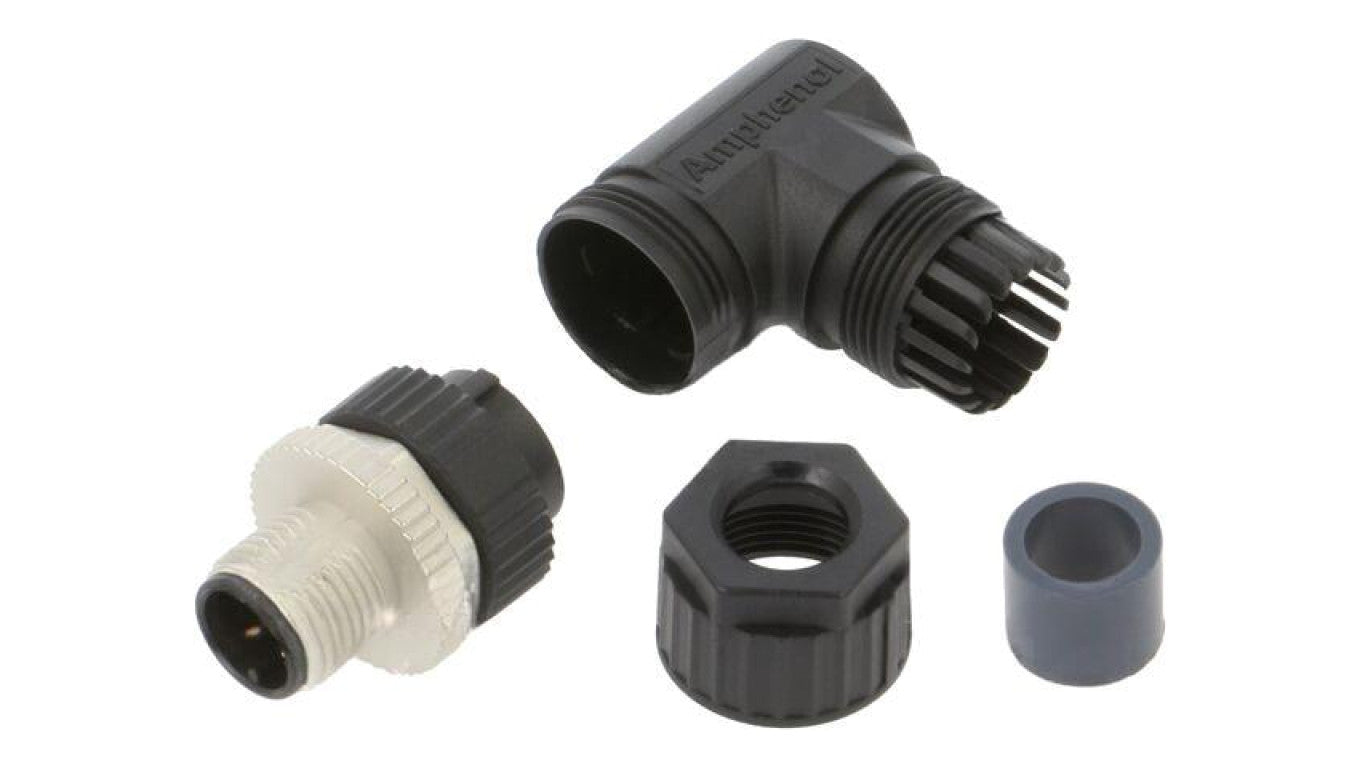 Złącze M12, męskie, PIN:5, wtyk, kątowe, 250V M12A-05BMMA-SR7001