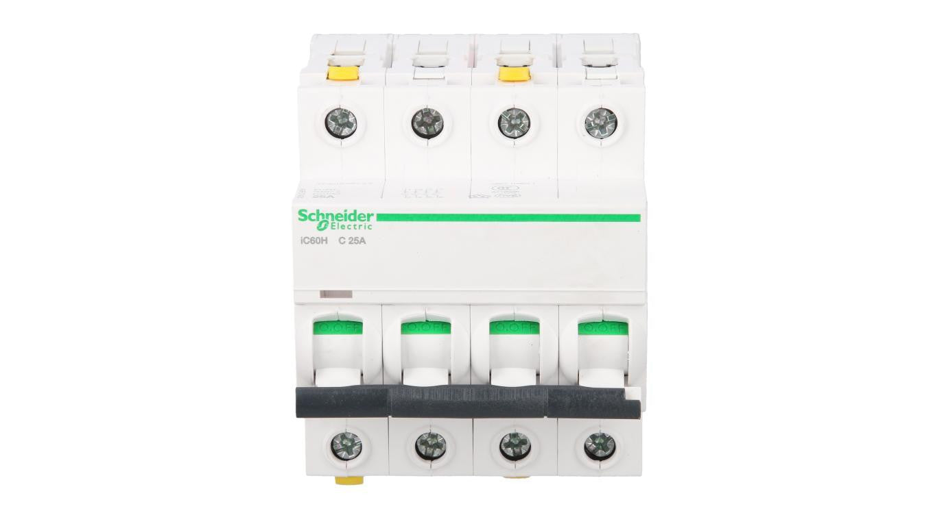 Wyłącznik nadprądowy 4P C 25A 10kA AC iC60H-C25-4 Acti9 A9F07425