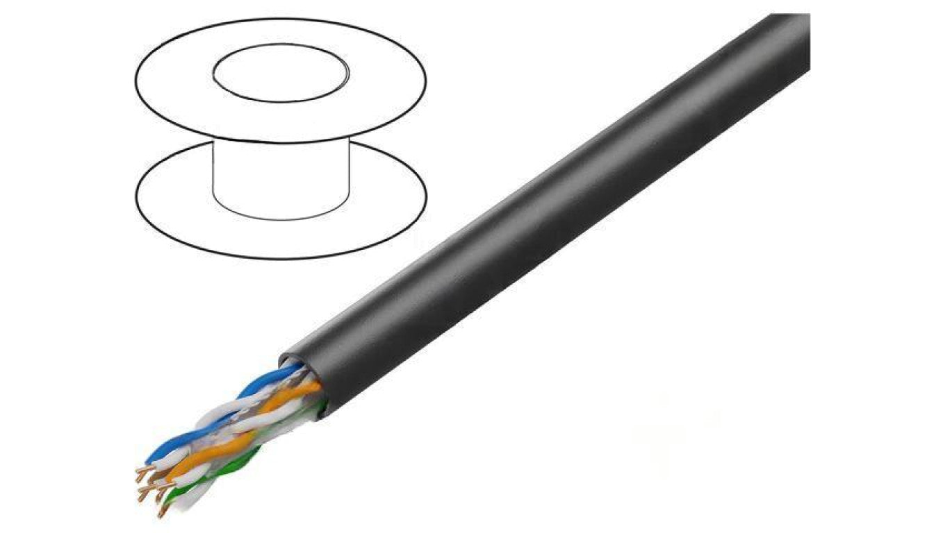 Przewód U/UTP 4x2x23AWG Cat: 6 Cu PE LCU6-30CU-0305-BK