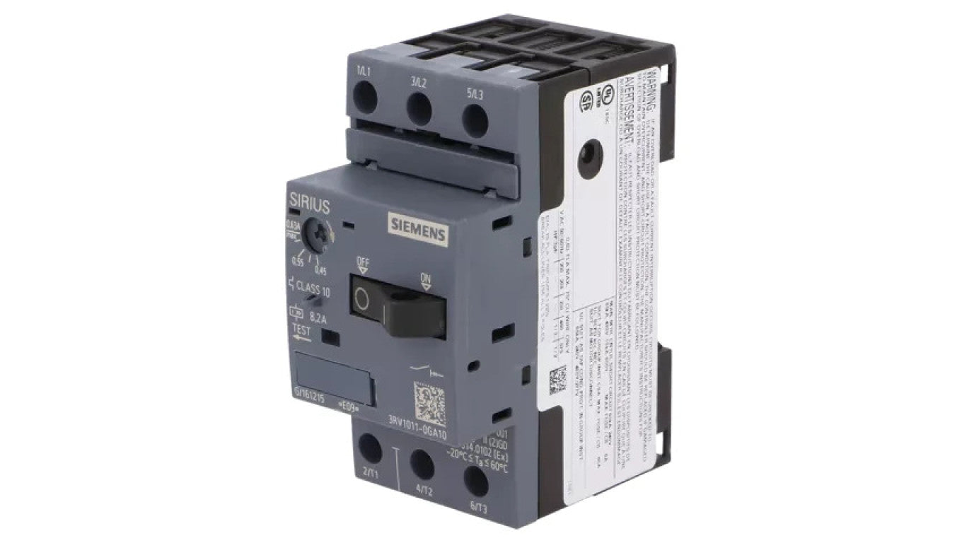 Wyłącznik silnikowy 0,18kW 220÷690VAC na szynę DIN 3RV1011-0GA10