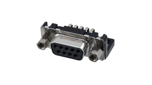 D-Sub PIN: 9 gniazdo żeńskie kątowe 90 THT UNC 4-40 09661526613