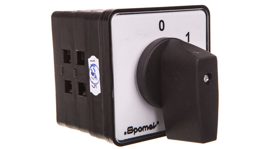 Łącznik krzywkowy 0-1 4P 100A do pulpitu IP65 pokrętło czarne bez ryglowania SK100-2.8210P03
