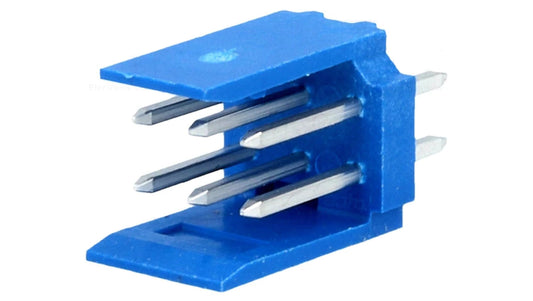Gniazdo przewód-płytka męskie HE14 2,54mm 6-PIN THT 3A 281739-3