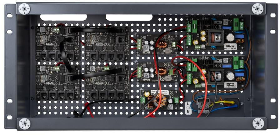 Zestaw do zasilania buforowego 17 odbiorników PoE BCS POWER BCS-UPS/IP16/E-S/RACK5U