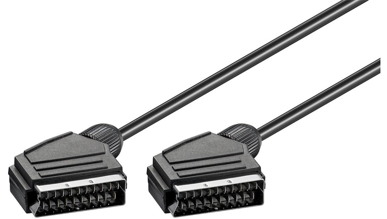 Kabel łączący Scart, niklowany, ø 7 mm - Długość kabla 2 m