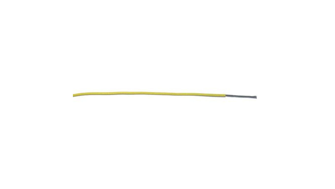 Przewód o podwyższonej odporności PVC Żółty, 250m 0,34 mm² 7/0,25 mm, 250 V, -40 → +105C, Ø 1.45mm, RS PRO