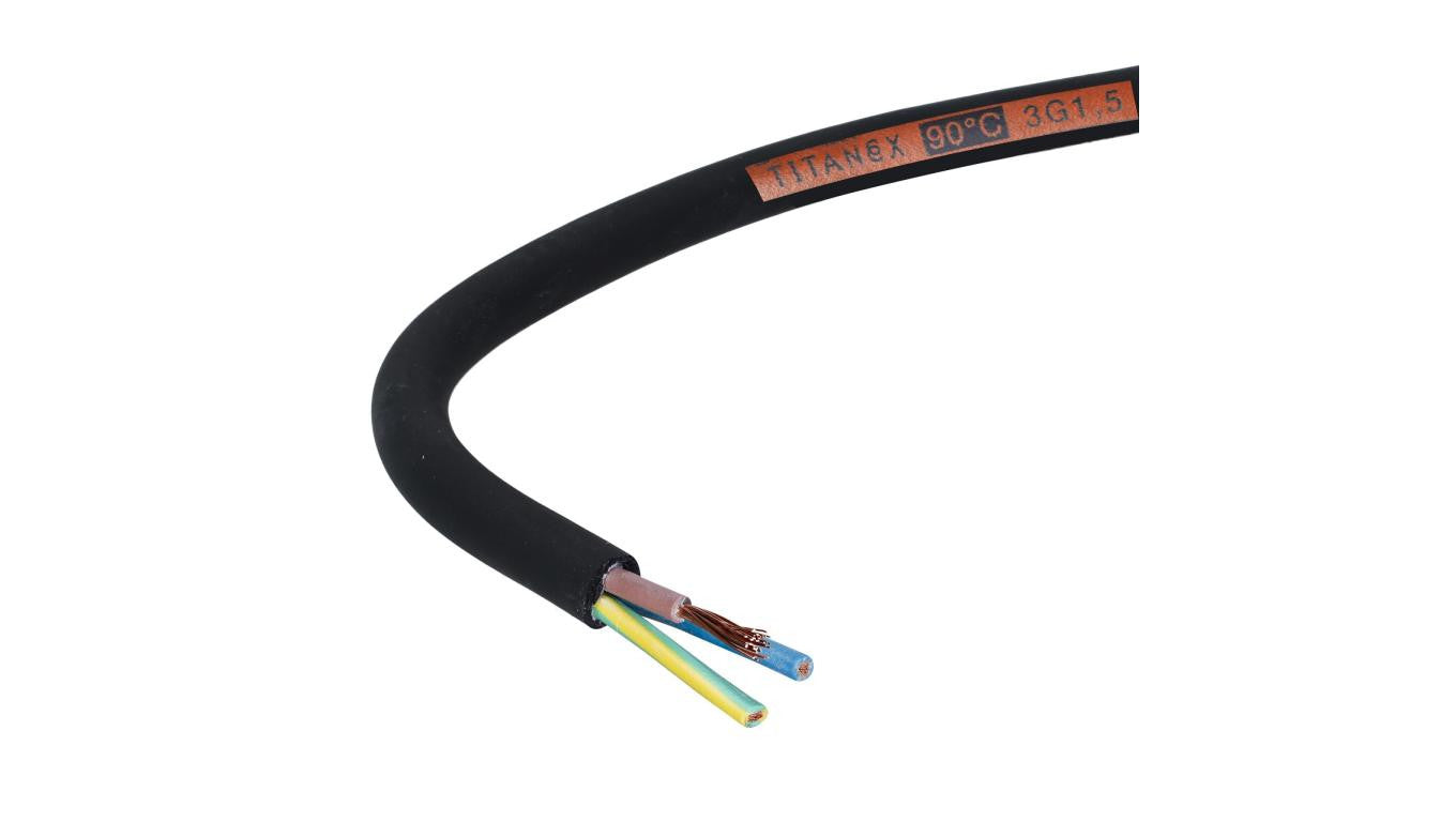 Przewód w gumie H07RN-F/ OnPd 3x1,5mm2 450/750V Helukabel Nexans TITANEX /100m/