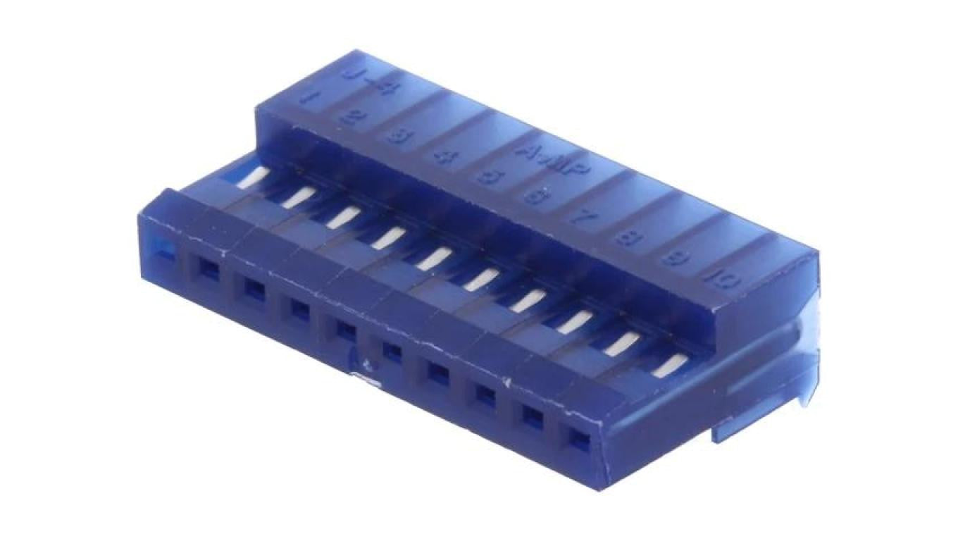 Wtyk przewód-płytka żeńskie 10-PIN 2,54mm IDC na przewód 4-640442-0