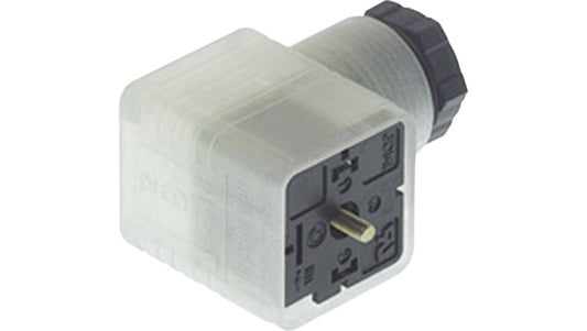 Złącze zaworowe serii GDM żeński 3-PINowe (2+PE) śrubowe M16 dioda LED 24 VAC/DC 10 A GDML 2016 LED 24 HH schwarz