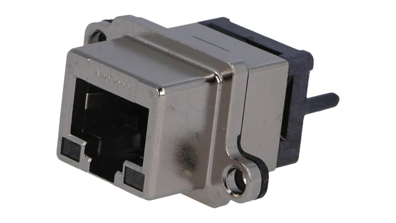 Gniazdo proste RJ45 UL94V-0IP67 na panel THT MRJ-5480-01