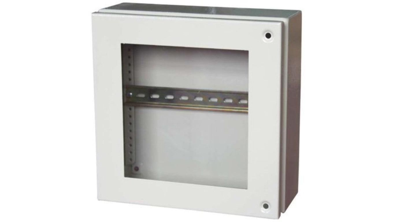 Puszka elektroinstalacyjna, 200 x 200 x 120mm, IP65, kolor Szary, materiał Stal, 0-wejściowa, RS PRO