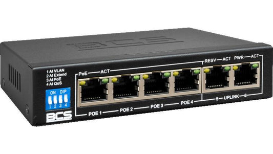 Switch PoE 4-portowy 1Gbps BCS-B-SP04G02G