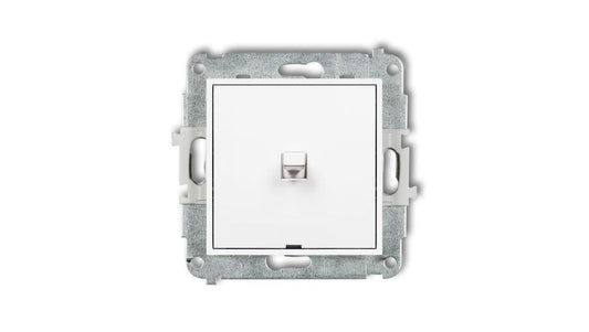 MINI Mechanizm łącznika jednobiegunowego w stylu amerykańskim biały mat 25MWPUS-1