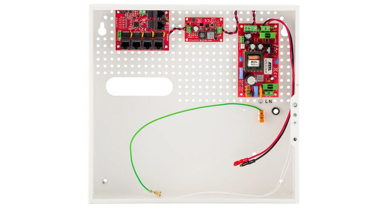 SWITCH POE 5-PORTOWY Z ZASILANIEM BUFOROWYM ATTE IPUPS-5-11-F