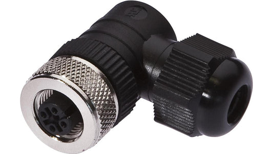 Gniazdo kablowe Ø4-8mm, 4A, 240V, -25-90C, M12 żeńskie 4-PIN, IP67 VK003C20