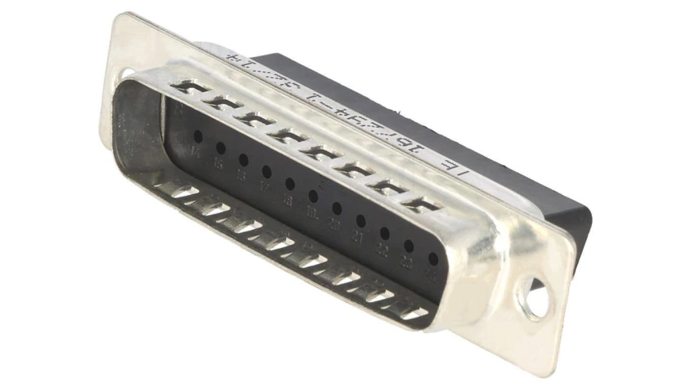 D-Sub 25-PIN męskie na przewód Wersja bez styków A 39mm HDP20-1672941