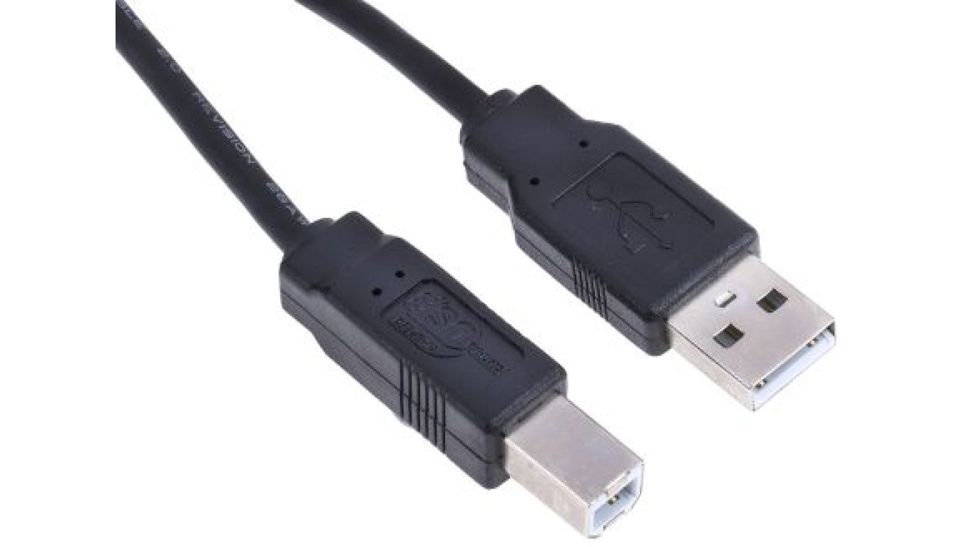 Kabel USB, dł. 0.5m, kolor: Czarny