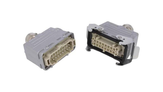 Złącze HDC męski + żeński C146 16-PIN 16+PE rozmiar E16 C146 10E016 921 1