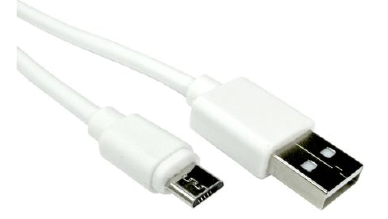 3mtr USB 2.0 A M - Micro B M Cable - Wh
