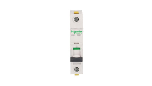 Wyłącznik nadprądowy 1P B 20A 10kA AC iC60H-B20 Acti9 A9F06120