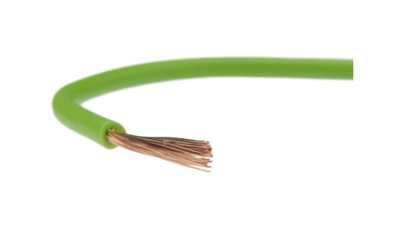 Przewód instalacyjny H07V-K / LgY 1,5 750V zielony linka giętka Elektrokabel /100m/