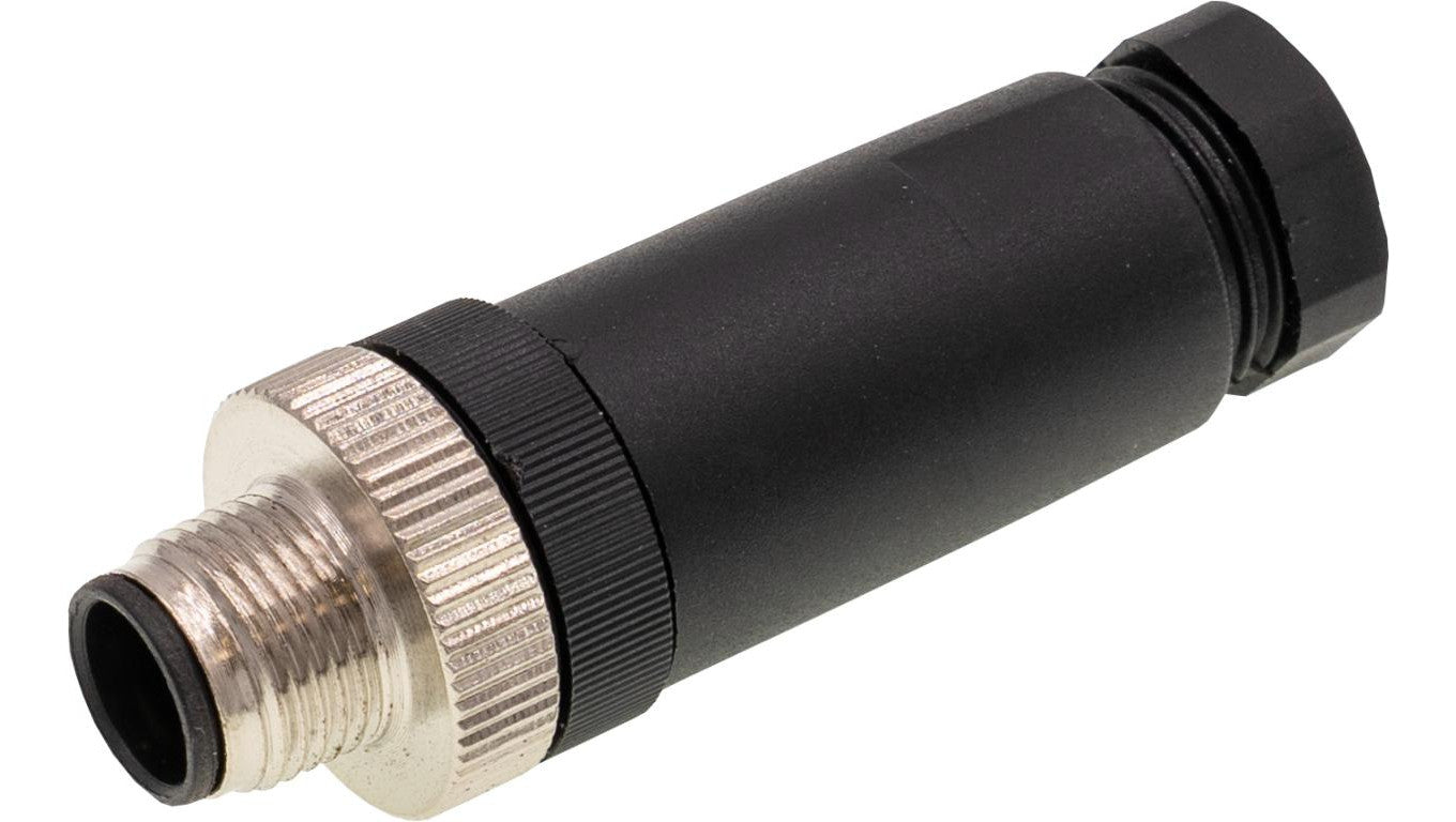 Złącze kablowe, proste, do samodzielnego montażu, połączenie śrubowe, Ø4-8mm, 2A, 30V, -30-80C, wtyk M12 8-PIN, IP67 VK00302H