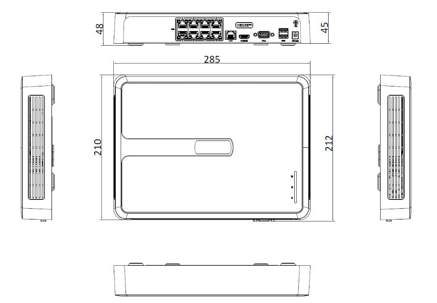 Rejestrator IP Hilook 8 kanałowy 4MP NVR-8CH-H/8P PoE z dyskiem 2TB