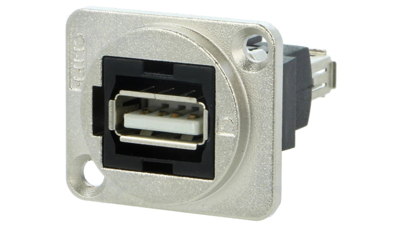 Łącznik USB A - USB A 2.0 FT metal 19x24mm CP30208NM