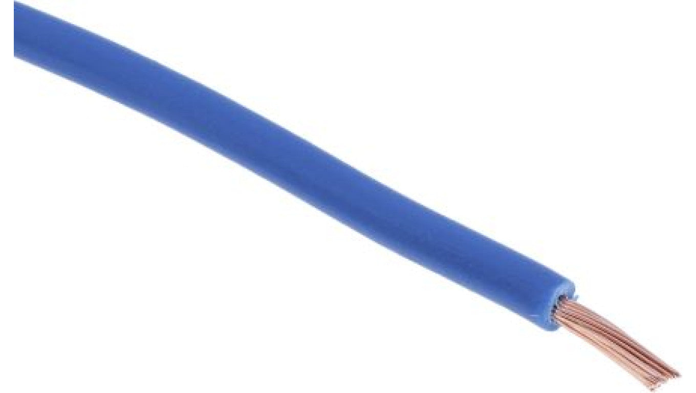 Kabel trzynormowy, dł. 100m 0,75 mm², 14 A, 1 kV DC, 600 V AC, Maks. +105C Niebieski Zgodność z trzema normami, RS PRO