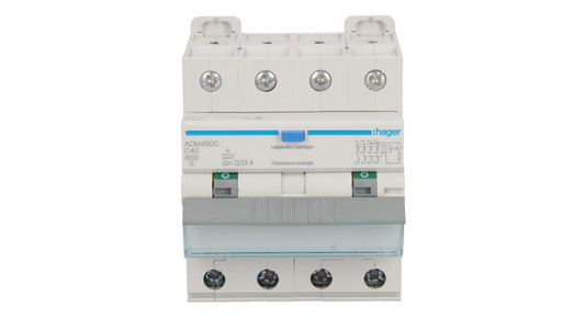 Wyłącznik różnicowo-nadprądowy RCBO 4P C40A 0,03A Typ A 6kA RCBO ADM490C