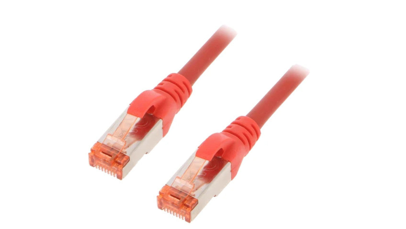 Patch cord S/FTP 6 linka Cu LSZH czerwony 3m 27AWG DK-1644-030/R