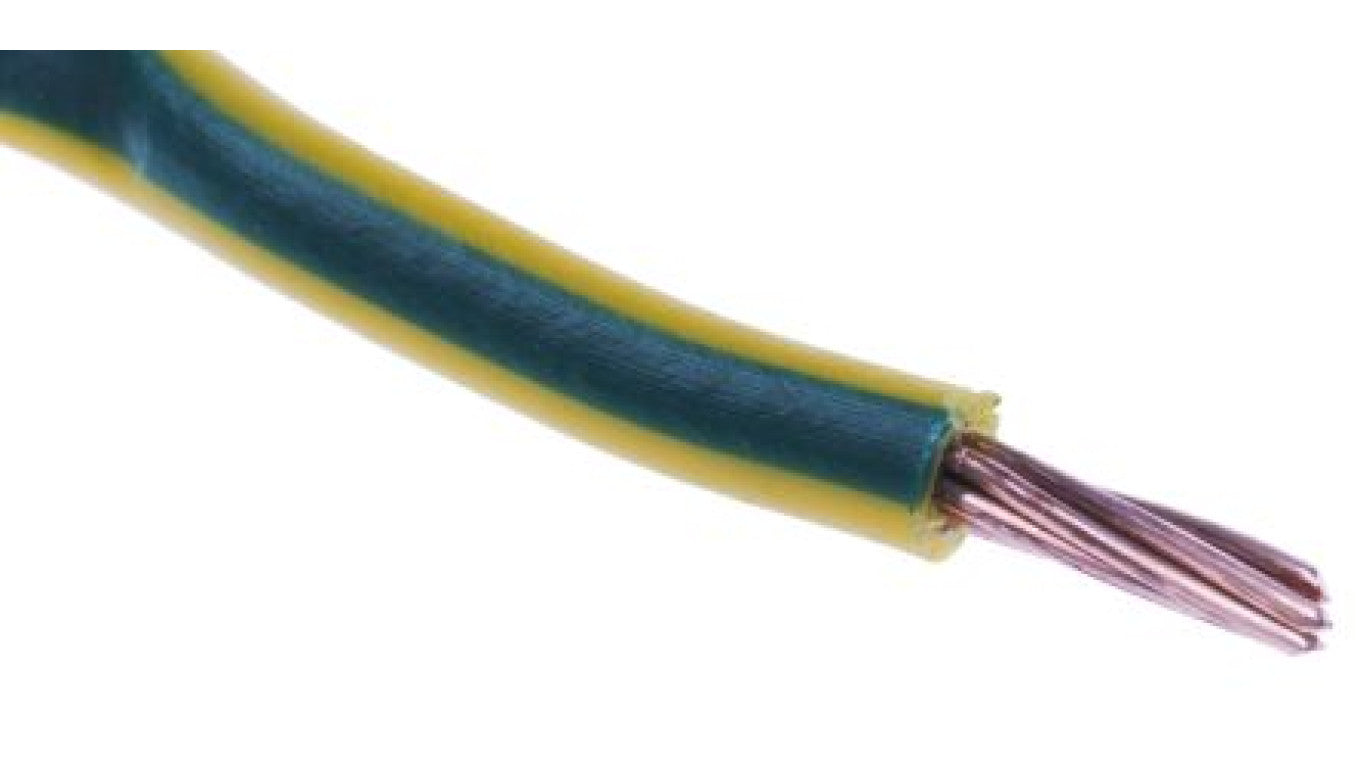 Przewód instalacyjny, 6491X, H07V-R, 2,5 mm² CSA , 750 V, kolor: Zielony/Żółty