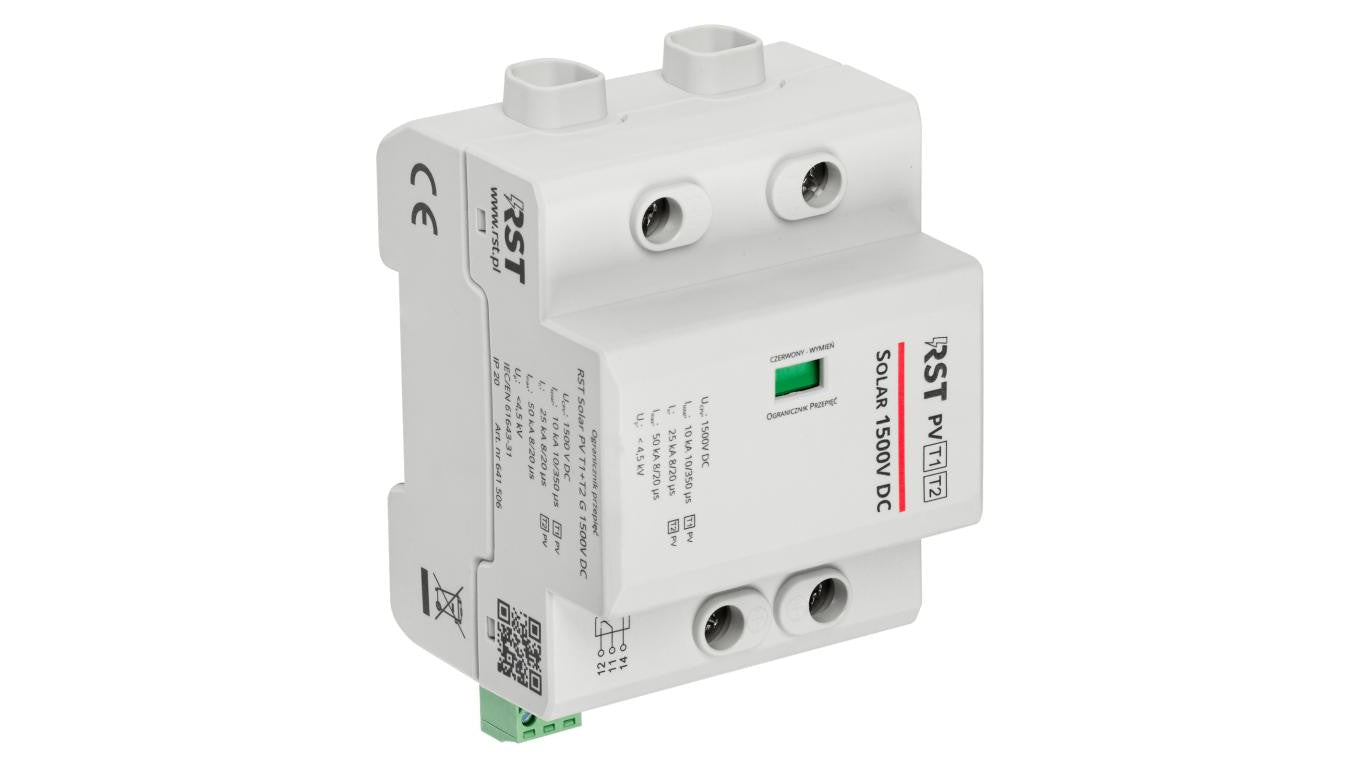 Ogranicznik przepięć T1+T2 DC, RST Solar PV T1+T2 Y 1500V DC FM 641 506