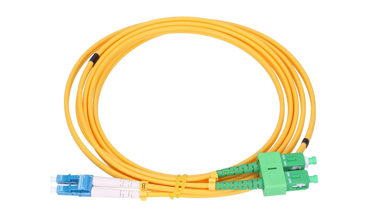 Patchcord Jednomodowy, Duplex, G657A, 3mm, 1m Extralink LC/UPC-SC/APC