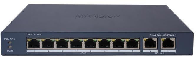 SWITCH POE HIKVISION DS-3E1510P-EI(O-STD) LinkVu