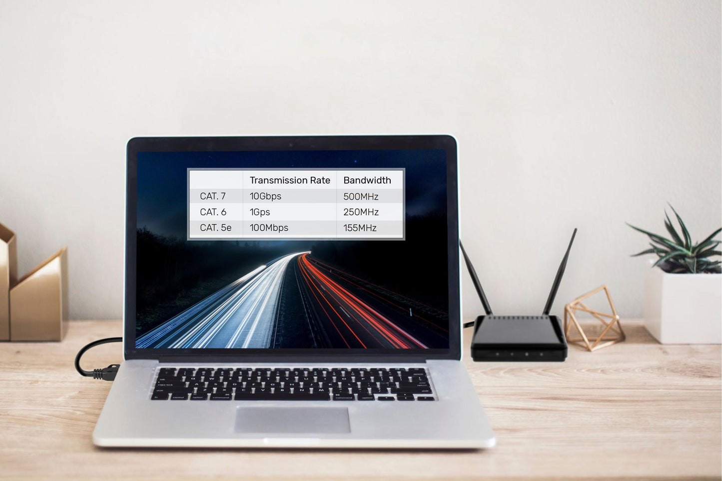 Unitek Kabel sieciowy płaski Ethernet Cat.7 3 m