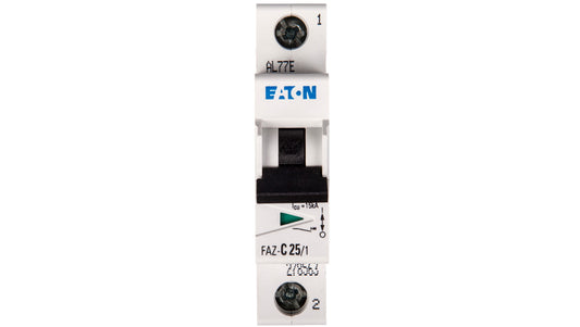 Wyłącznik nadprądowy 1P C 25A 15kA AC FAZ C25/1 278563
