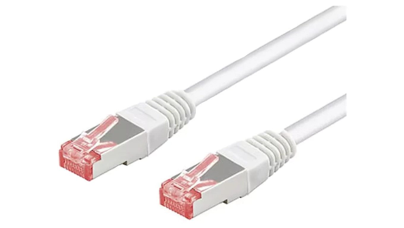 Patch cord S/FTP 6a linka Cu LSZH biały 3m 27AWG 93790